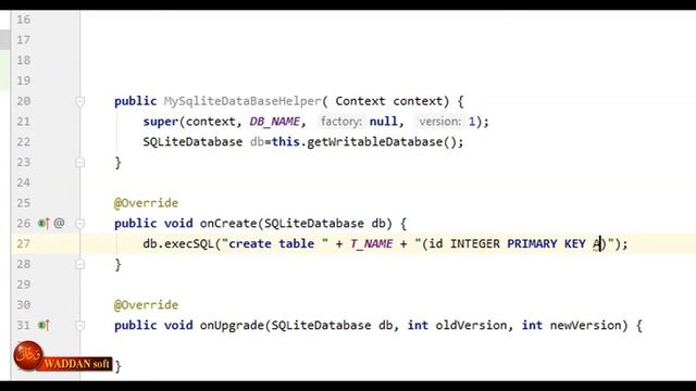التدريب 1: طريقة انشاء قاعدة بيانات SQLite dstsbase في جهاز المستخدم في اندرويد استوديو смотреть онлайн