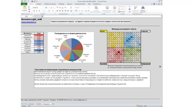 Socioma Light Staff - программа для подбора персонала смотреть онлайн
