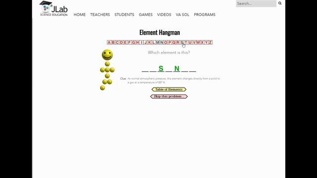 Element Hangman Gameplay смотреть онлайн