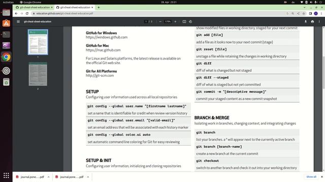 how to use git and github? Git Cheat sheet - Git commands in Ubuntu - Part 1 смотреть онлайн