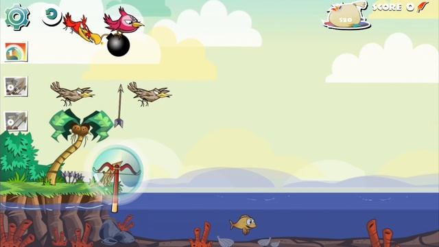 Arrows & Sparrows - Revenge of the Fish - FIRST PLAY (ПЕРВЫЙ ВЗГЛЯД/ОБЗОР) (iOS Gameplay) смотреть онлайн