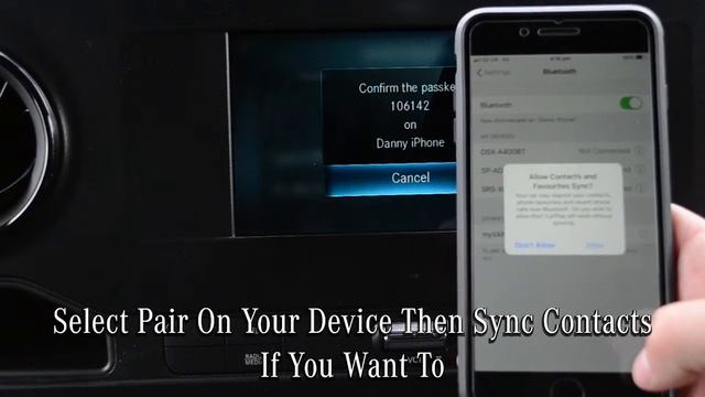 Pairing Bluetooth to a Mercedes-Benz Sprinter смотреть онлайн