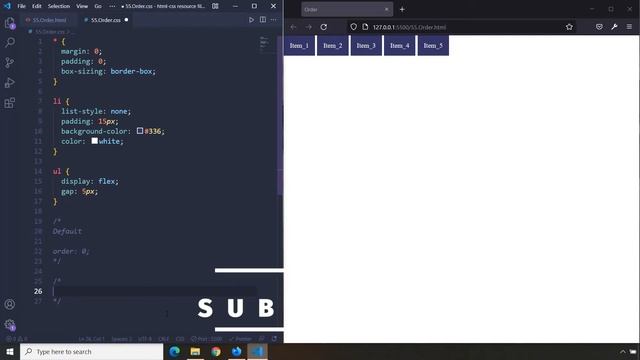 HTML-CSS Tutorial Lesson 55: Order - Flexbox #9 смотреть онлайн