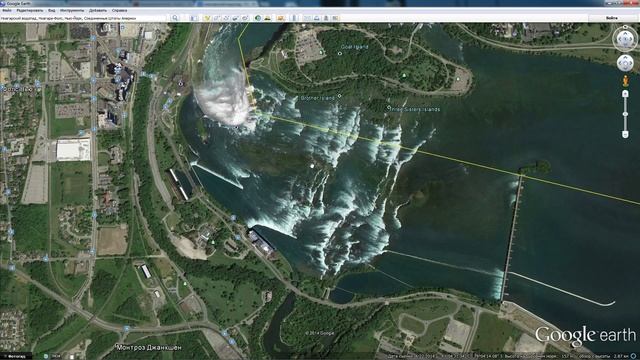 Где находится Ниагарский водопад (Niagara Falls) смотреть онлайн