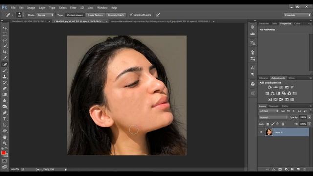 Level Beginner Photoshop : Spot Healing Tool 1 смотреть онлайн