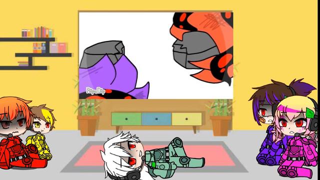 Among us Rodamrix in Gacha club react to memes part 1 смотреть онлайн