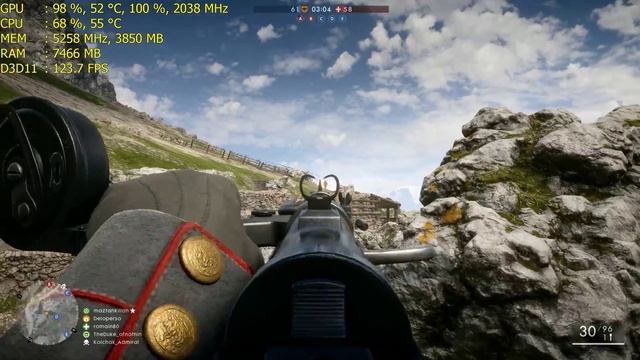 Battlefield 1 - gtx 1080 + i7-3770, 1440p + ultra preset смотреть онлайн