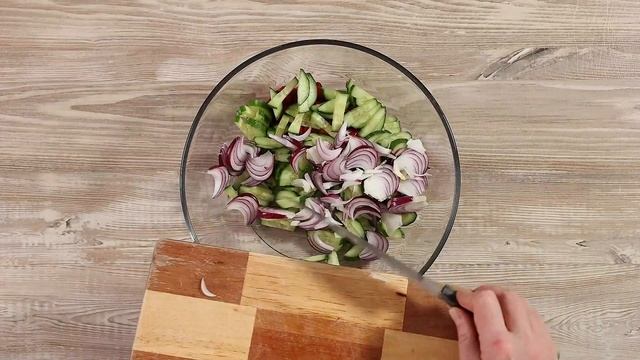 Мясной салат с брынзой смотреть онлайн