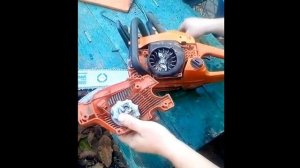 Ремонт стартера на  Бензопилу Husqvarna 142