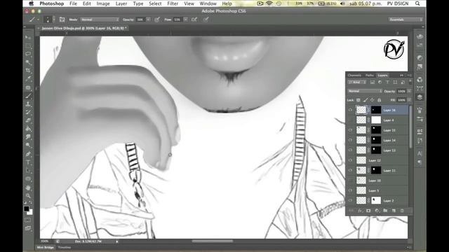 Speed Painting in PhotoShop HD - @PVDSIGN - 2013 смотреть онлайн