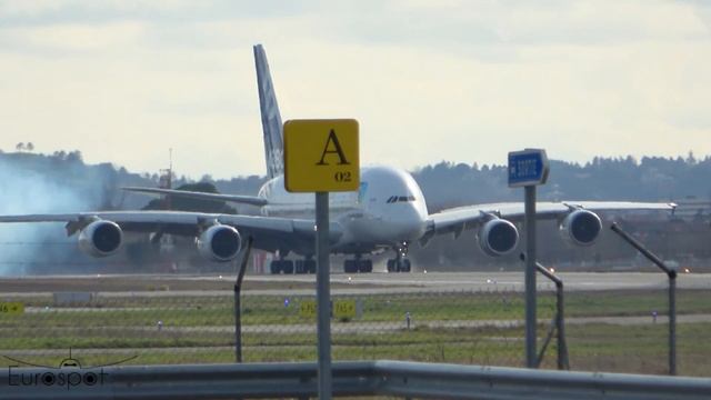 [AIRBUS A380] 17min ! Flight Test Compilation,  [Airbus Factory] Toulouse Blagnac Plane Spotting