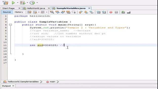 JAVA TUTORIAL Lesson 2 - Variables and Data Types смотреть онлайн