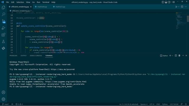 OpenGL with Python: using Numba to get extreme performance смотреть онлайн