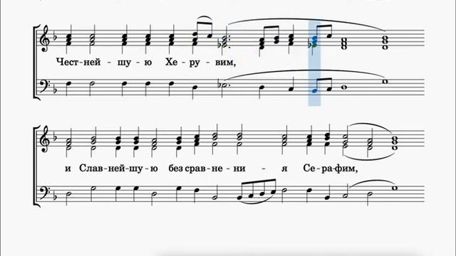 Достойно есть Ранний партес все партии (без пения) смотреть онлайн