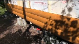 Обшивка дома имитацией бревна (блокхаусом)