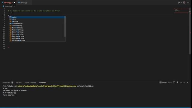 How to create Exceptions in Python смотреть онлайн