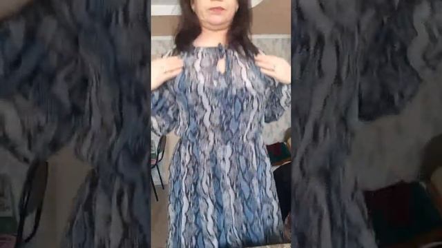 Платье легкое из полиэстера. смотреть онлайн