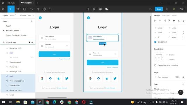 Sign in and Create Account Screens in Figma - UIUX Designing смотреть онлайн