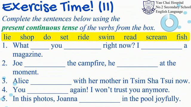 Present Continuous Tense and Past Continuous Tense (2020/11/4) смотреть онлайн
