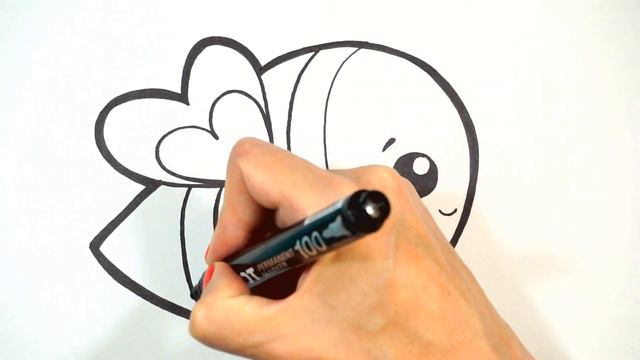 How to draw a bee | simple drawing for kids | Как нарисовать пчелу | простой рисунок для детей смотреть онлайн