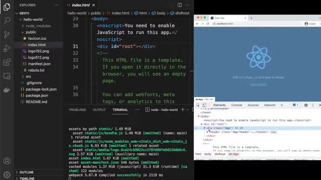 Create React App Intro - 2 (Folder Structure) (in Hindi) - opendevs смотреть онлайн