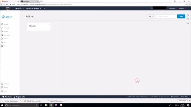 AWS IoT Tutorial - Senden einer Hallo Welt Nachricht vom lokalen MQTT-Client смотреть онлайн