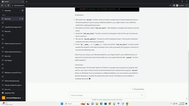 How to do hit any key in python смотреть онлайн