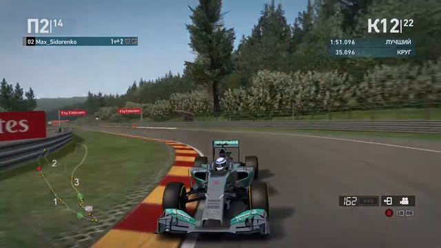 F1 2014 Championship (PC). Гран-При Бельгии. Гонка (22 круга) смотреть онлайн