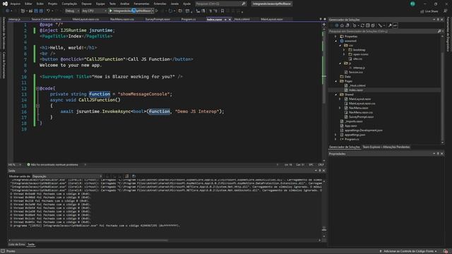 Implementando Blazor Interoperabilidade do JavaScript ( JS Interop ) смотреть онлайн