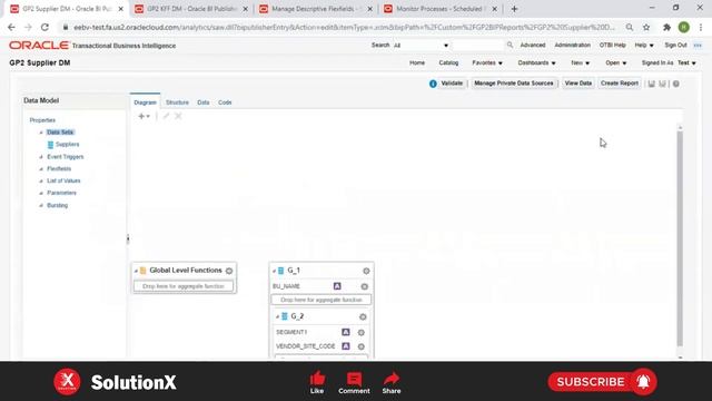 Business Intelligence Publisher - Oracle Fusion (Part 17) | Oracle Tutorial | SolutionX смотреть онлайн
