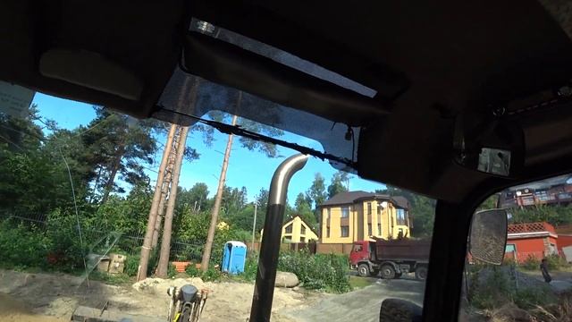 Копаю траншею под ленточный фундамент на экскаваторе Терекс. смотреть онлайн