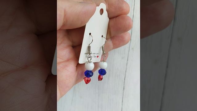 Серьги триколор - цвета российского флага смотреть онлайн