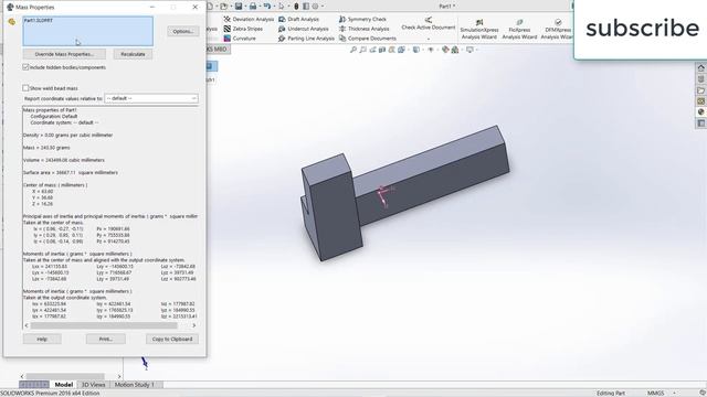 HOW TO FIND CENTER OF MASS IN SOLIDWORKS смотреть онлайн