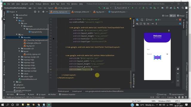 Email and Password Authentication Using Firebase Part 1 || Android Studio Tutorial 2021 #firebase смотреть онлайн