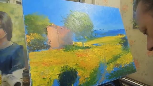 Игорь Сахаров, пейзаж мастихином, научиться рисовать маслом 1 смотреть онлайн