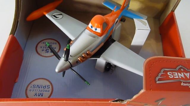 Disney Planes Deluxe Talking Dusty Crophopper Plane, самолёт Дасти аэротачки смотреть онлайн