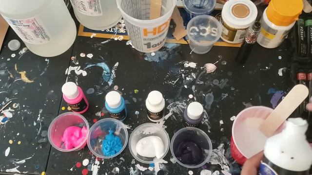 Kaleidoscope colander pour! Acrylic pouring, fluid art, modern art, abstract acrylic painting! смотреть онлайн