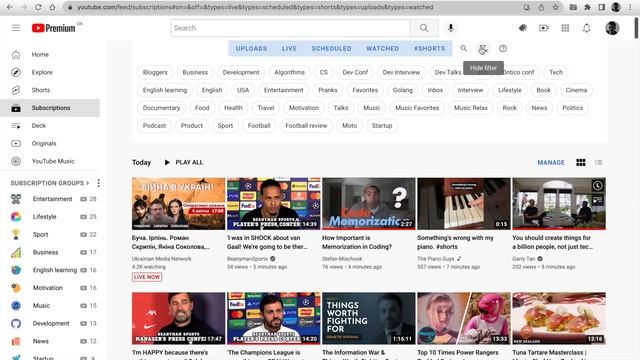 New subscriptions filters on feed page?? смотреть онлайн