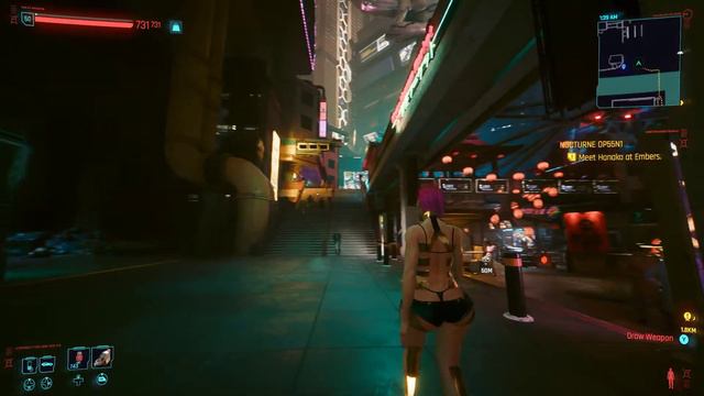 Cyberpunk 2077 - Testing third person mod смотреть онлайн