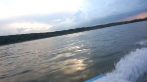 Испытания лодки ОБЬ 3.  Спуск на воду после усиления транца.