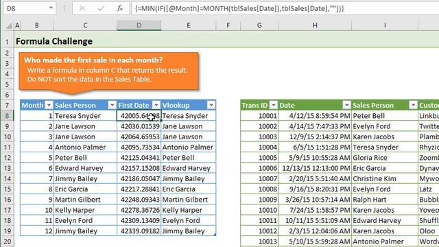 MIN IF Array Formulas with VLOOKUP or INDEX MATCH (Part 2 of 5) смотреть онлайн