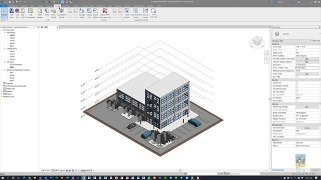 Revit 2022 - Gridlines in 3D Views смотреть онлайн
