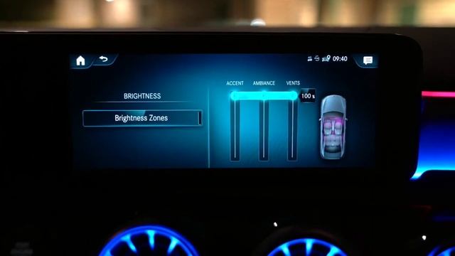 2021 Mercedes Benz A Class Limousine Ambient Lights | Night Drive смотреть онлайн