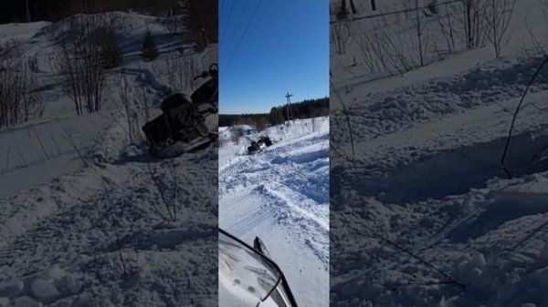 Покатушки на снегоходах стелс ставр и brp. №3