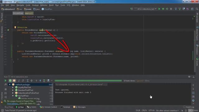 Refactoring Java With IntelliJ IDEA - 16 adding new functionality смотреть онлайн