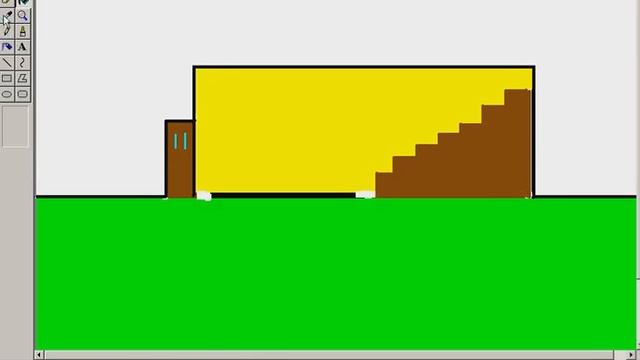 как нарисовать красивый домик - Paint часть вторая !!! смотреть онлайн