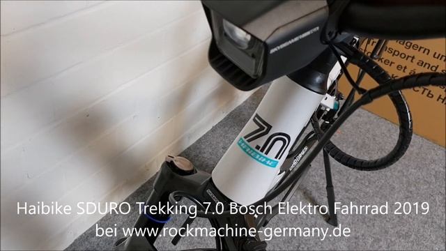 Haibike SDURO Trekking 7.0 Bosch Performance CX 75NM Ontube 500WH Shimano SLX Elektro Fahrrad 2019 смотреть онлайн