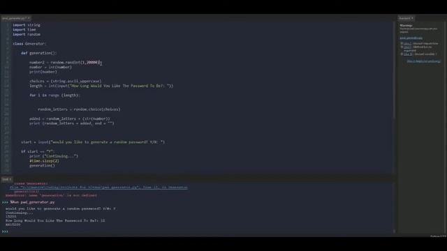 CODING A PASSWORD GENERATOR IN PYTHON! Password Creation! смотреть онлайн