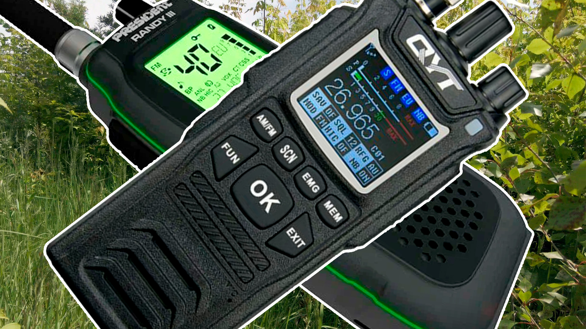 Помехи от дисплея в сиби радиостанции QYT CB-58 и сравнение с President Randy 3. смотреть онлайн