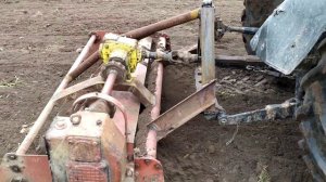 Самодельная почвообрабатывающая фреза на МТЗ, Т-40